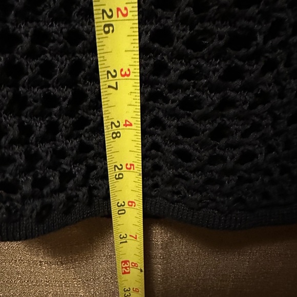 SOLID & STRIPED Black Crochet Swim Coverup - Picture 6 of 7